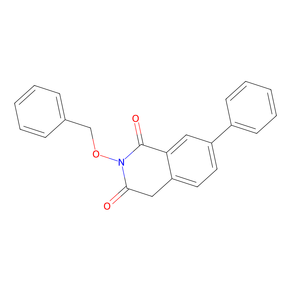 2-(Benzyloxy)-7-phenylisoquinoline-1,3(2H,4H)-dione molecular structure, CAS 1092801-83-6