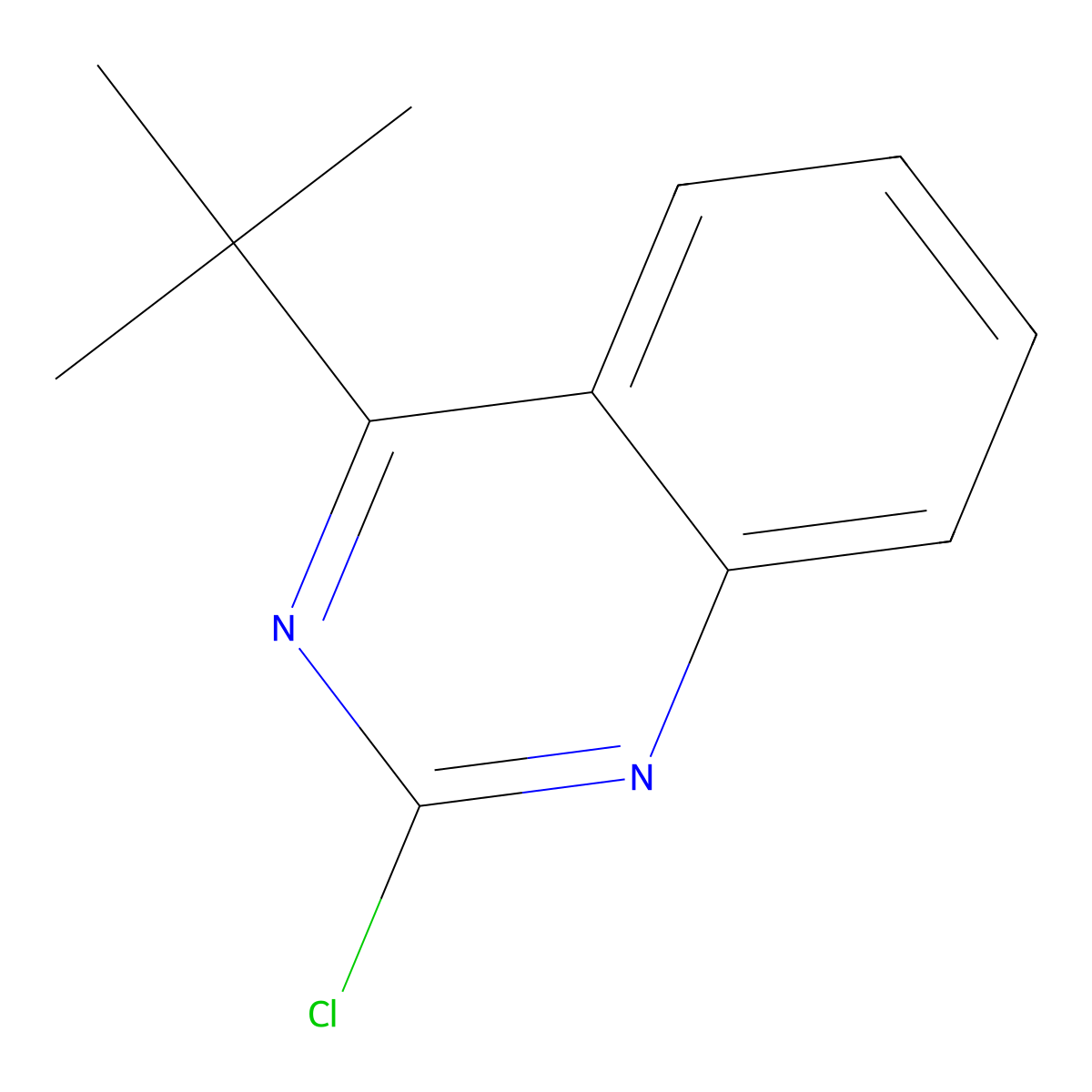 4-Tert-butyl-2-chloroquinazoline molecular structure, CAS 1092837-92-7