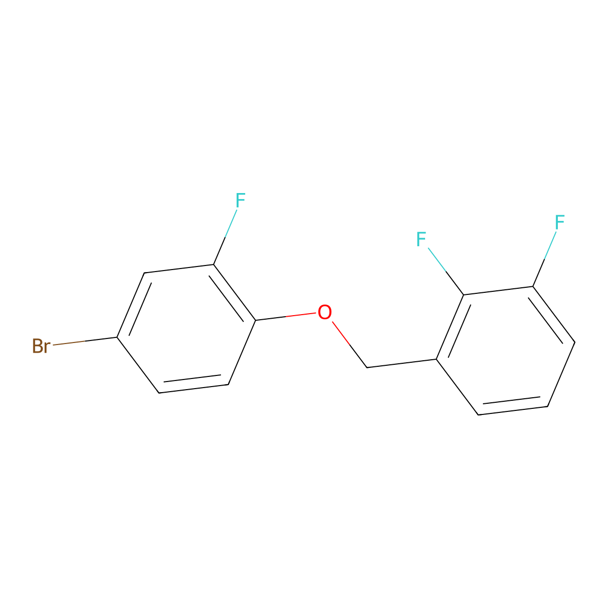1-((4-Bromo-2-fluorophenoxy)methyl)-2,3-difluorobenzene molecular structure, CAS 1092841-04-7