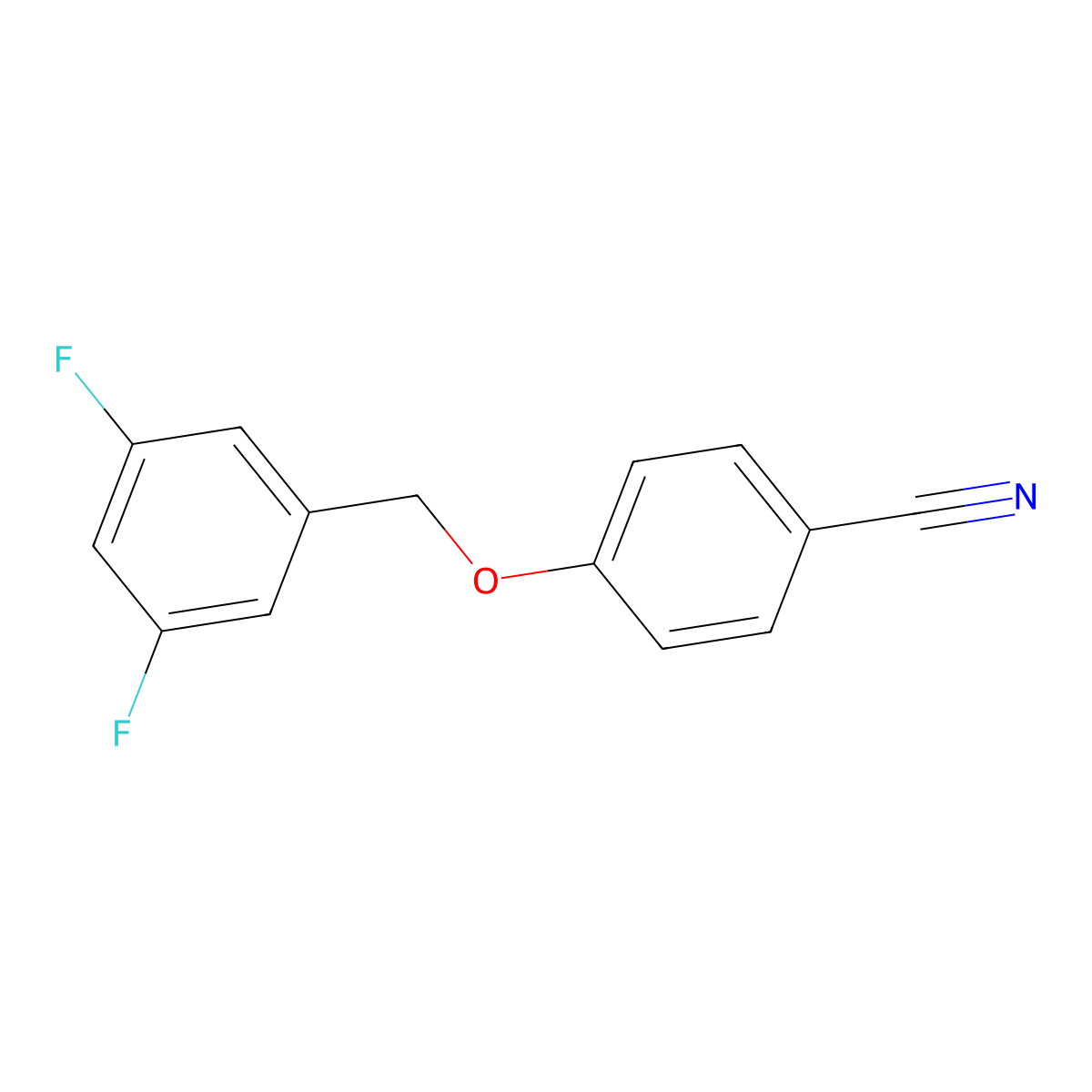4-[(3,5-Difluorobenzyl)oxy]benzonitrile molecular structure, CAS 1092841-21-8