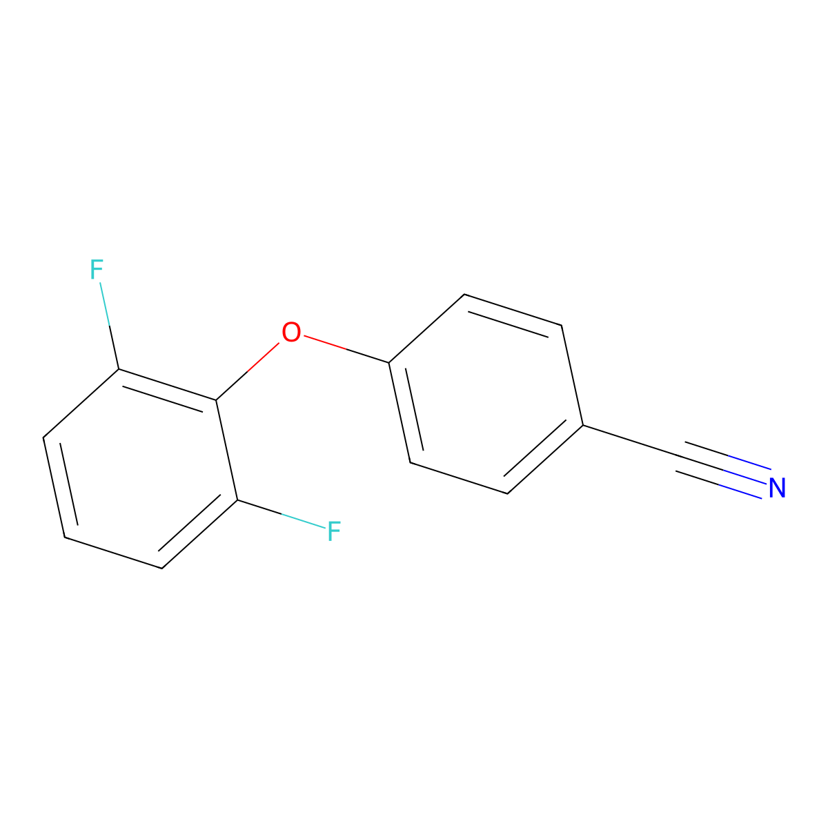 4-(2,6-Difluorophenoxy)benzonitrile molecular structure, CAS 1092841-51-4