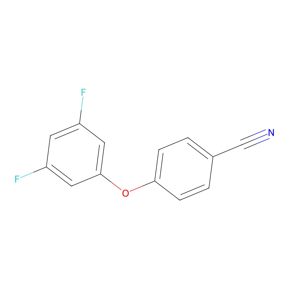4-(3,5-Difluorophenoxy)benzonitrile molecular structure, CAS 1092841-53-6