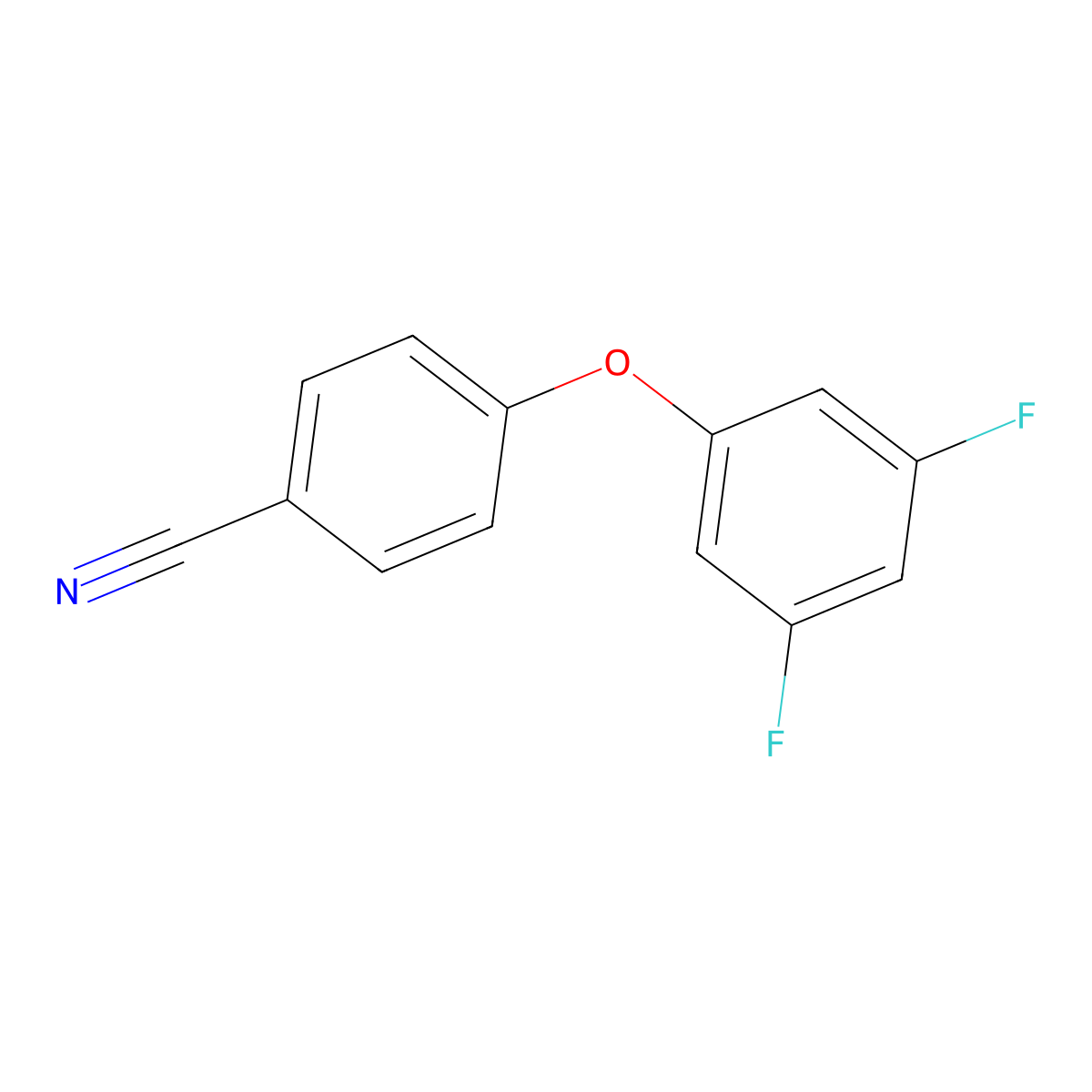 4-(3,5-Difluorophenoxy)benzonitrile molecular structure, CAS 1092841-53-6