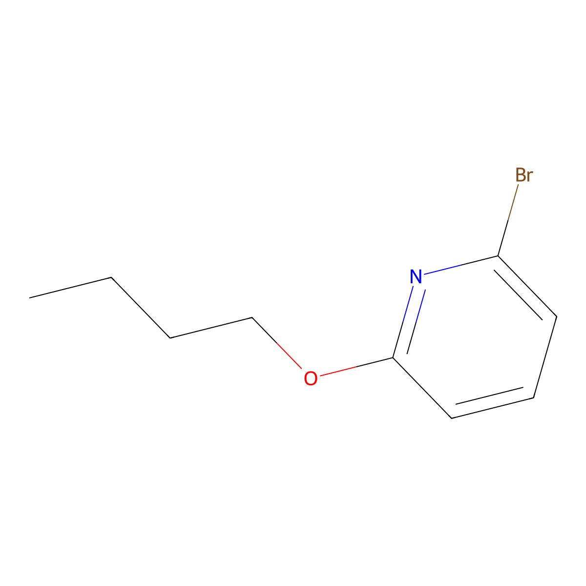 2-Bromo-6-butoxypyridine molecular structure, CAS 1092848-28-6