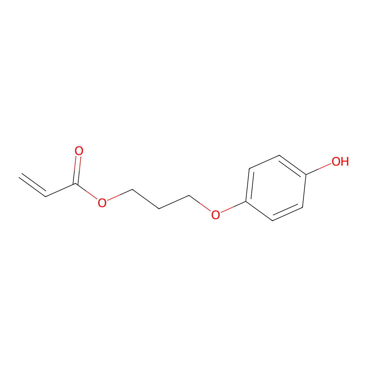 3-(4-Hydroxyphenoxy)propyl acrylate molecular structure, CAS 1092853-38-7
