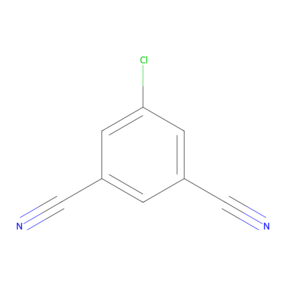 5-Chloroisophthalonitrile molecular structure, CAS 109292-88-8