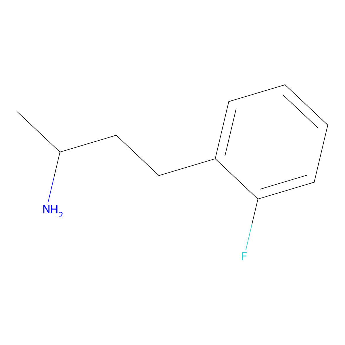 4-(2-Fluorophenyl)butan-2-amine molecular structure, CAS 1092924-49-6