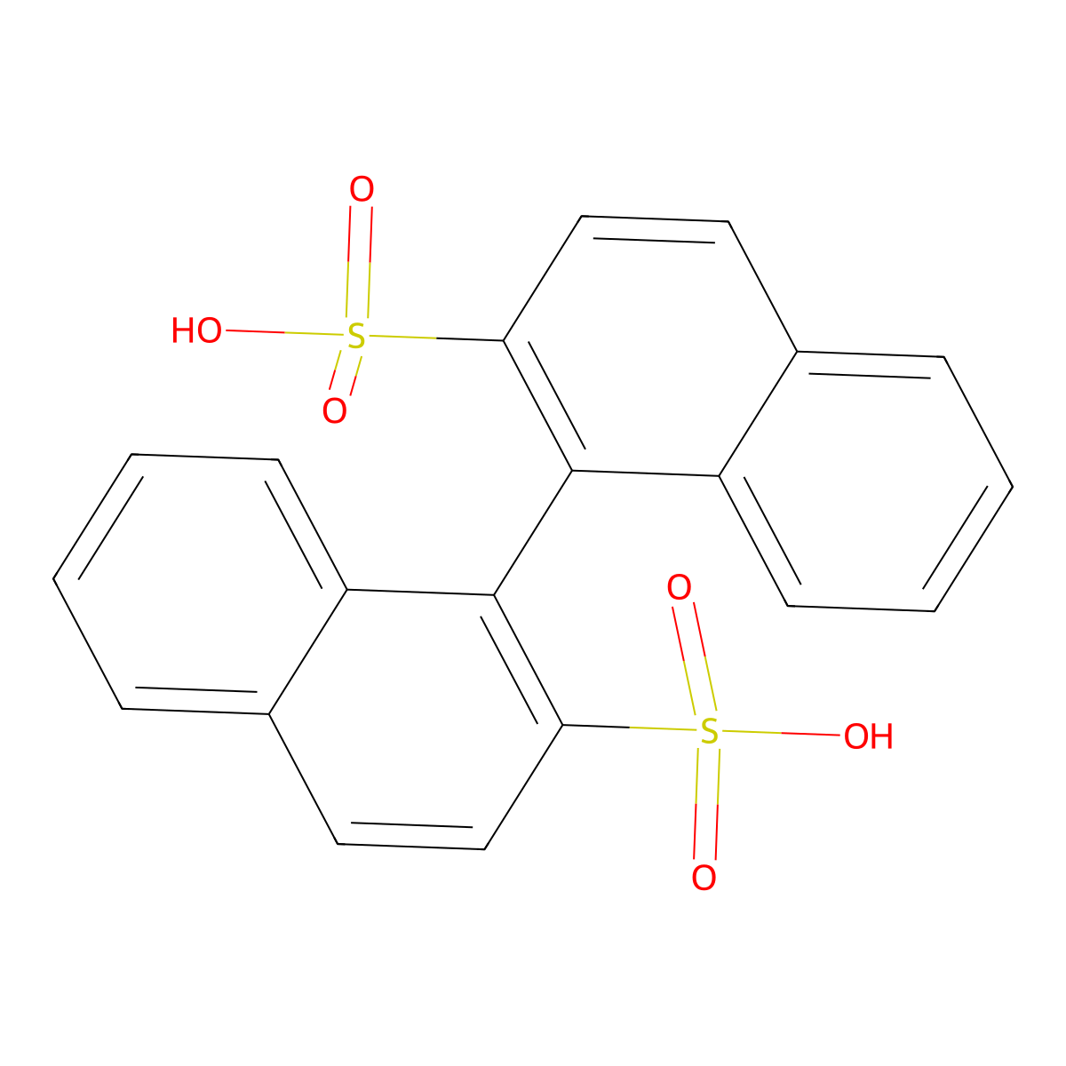 (R)-[1,1'-Binaphthalene]-2,2'-disulfonic acid molecular structure, CAS 1092934-18-3