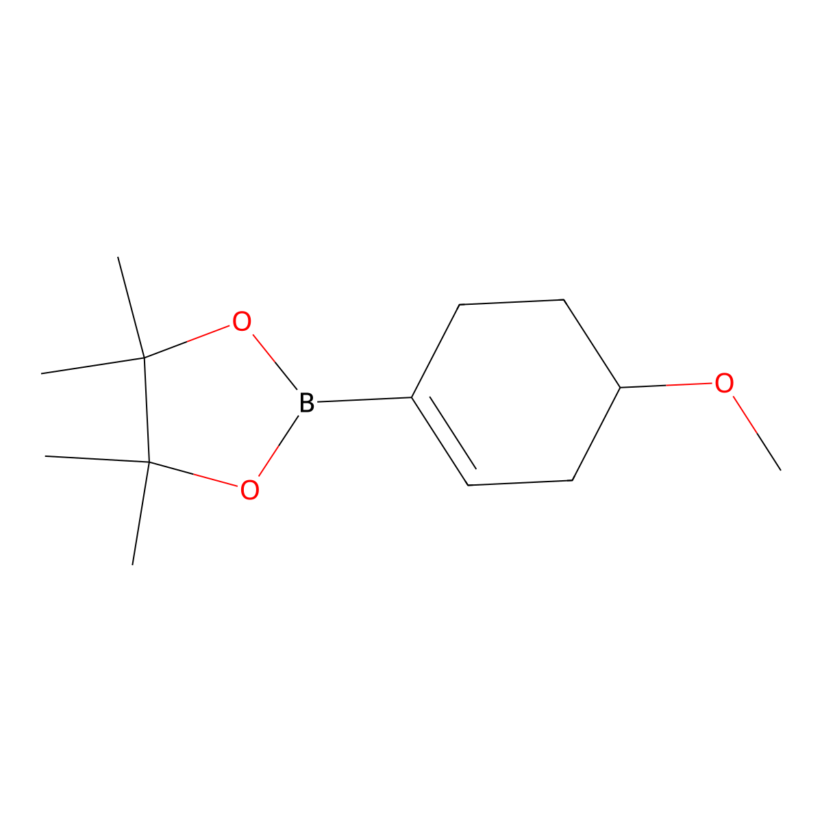2-(4-Methoxycyclohex-1-en-1-yl)-4,4,5,5-tetramethyl-1,3,2-dioxaborolane molecular structure, CAS 1092938-92-5