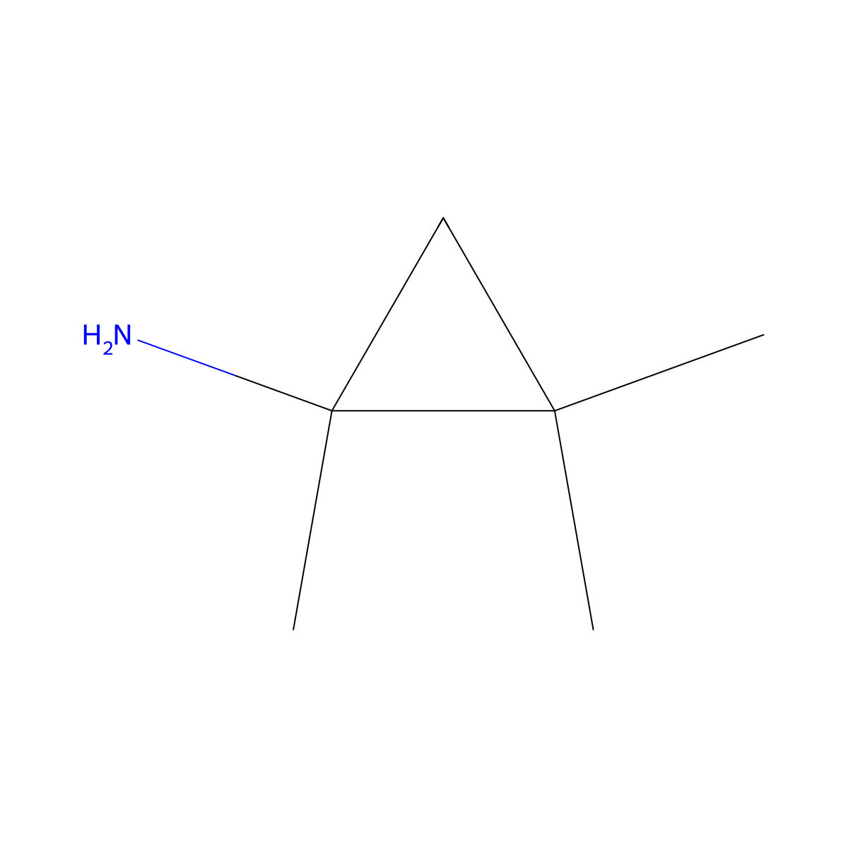 1,2,2-Trimethylcyclopropylamine molecular structure, CAS 109296-39-1