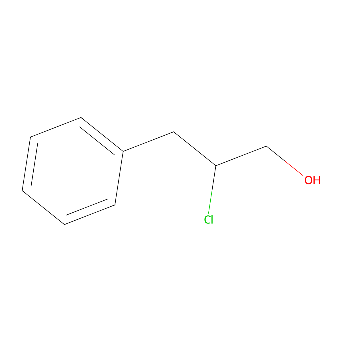 2-Chloro-3-phenylpropan-1-ol molecular structure, CAS 109296-67-5