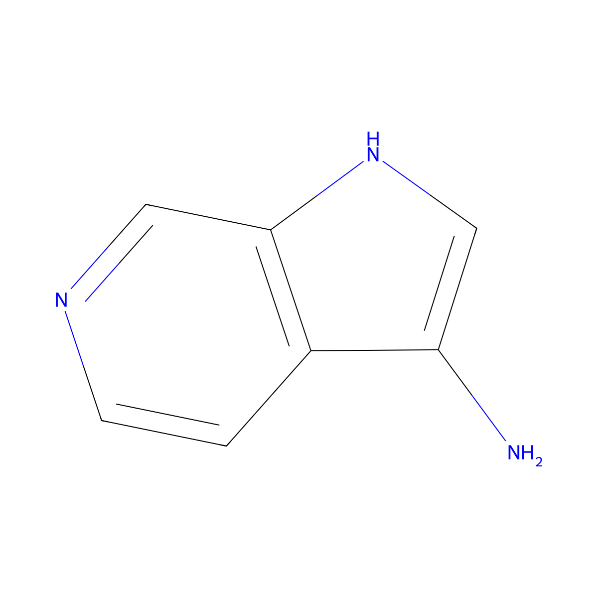 1H-pyrrolo[2,3-c]pyridin-3-amine molecular structure, CAS 1092960-99-0