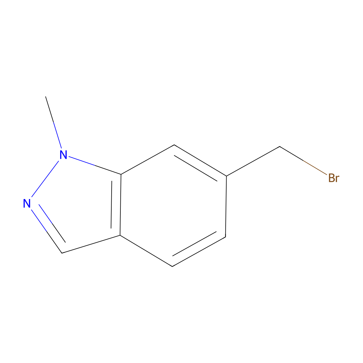 6-(Bromomethyl)-1-methyl-1H-indazole molecular structure, CAS 1092961-01-7
