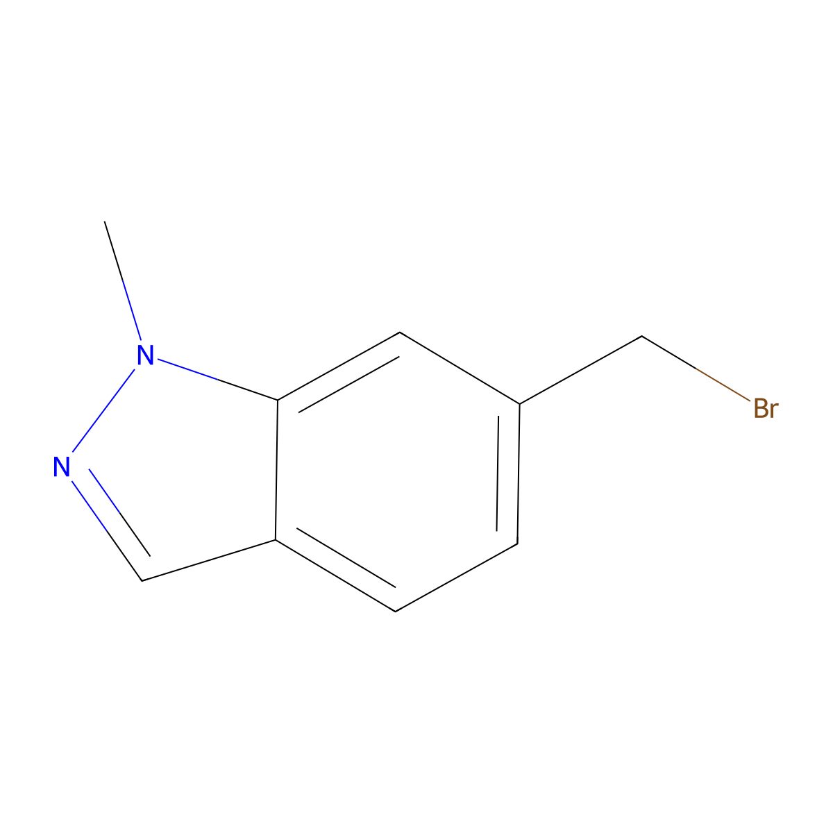 6-(Bromomethyl)-1-methyl-1H-indazole molecular structure, CAS 1092961-01-7