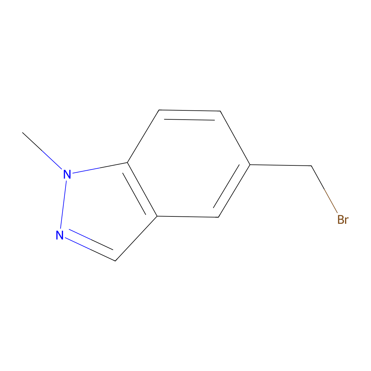 5-(Bromomethyl)-1-methyl-1H-indazole molecular structure, CAS 1092961-02-8