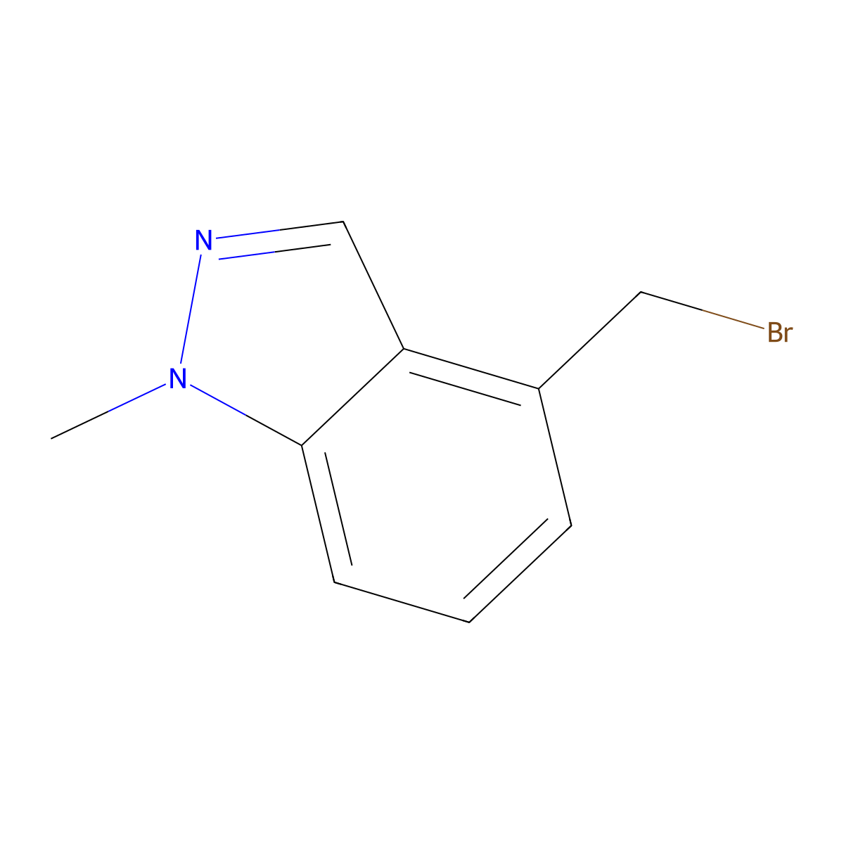 4-(Bromomethyl)-1-methyl-1H-indazole molecular structure, CAS 1092961-03-9