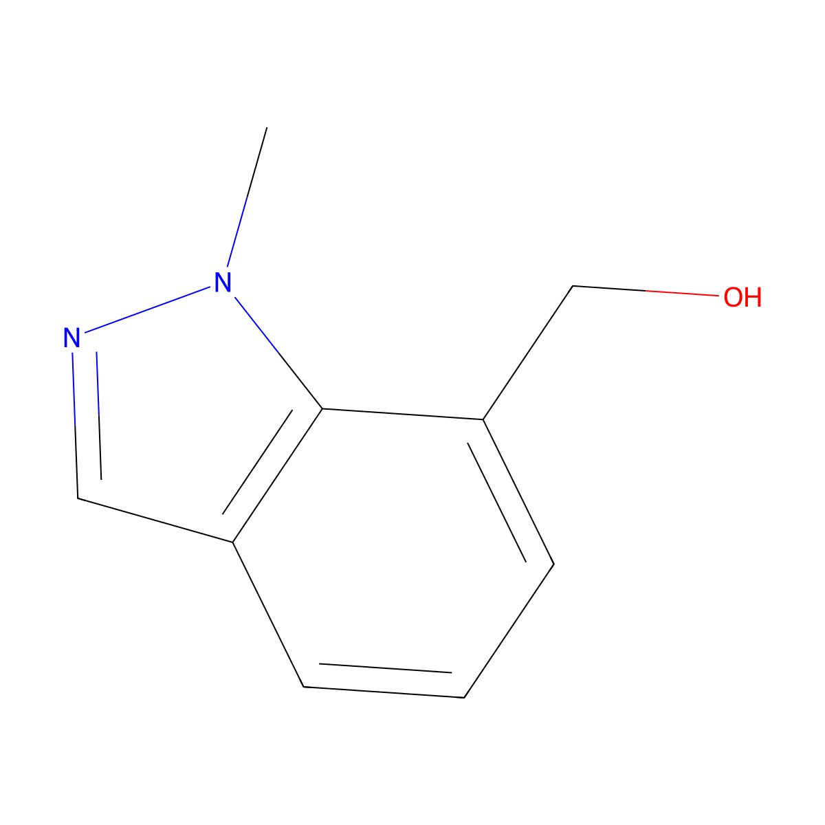(1-Methyl-1H-indazol-7-YL)methanol molecular structure, CAS 1092961-08-4
