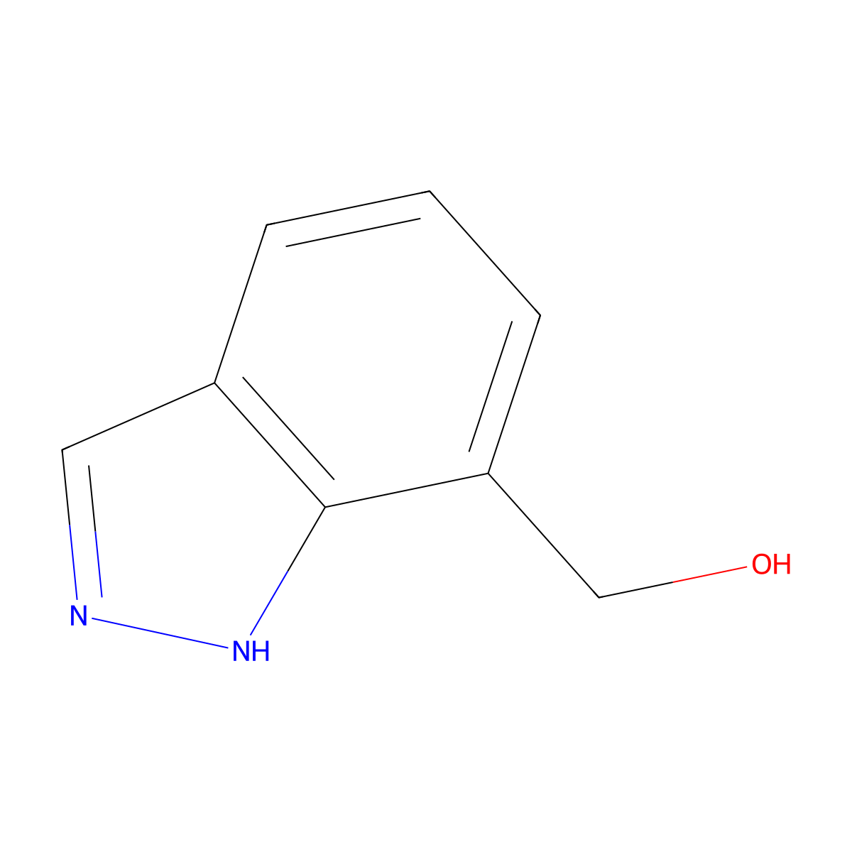 1H-indazol-7-ylmethanol molecular structure, CAS 1092961-09-5