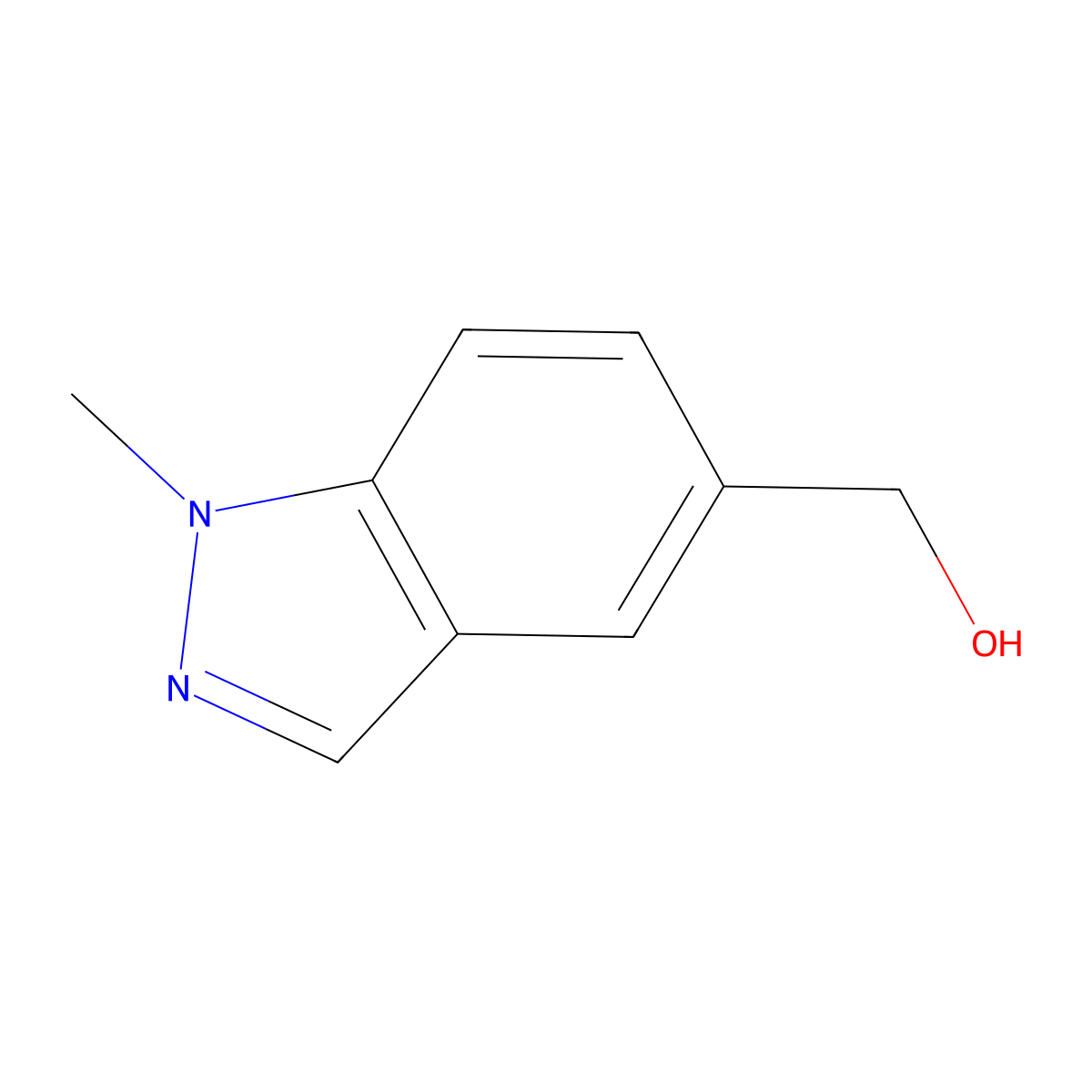 (1-Methyl-1H-indazol-5-YL)methanol molecular structure, CAS 1092961-11-9