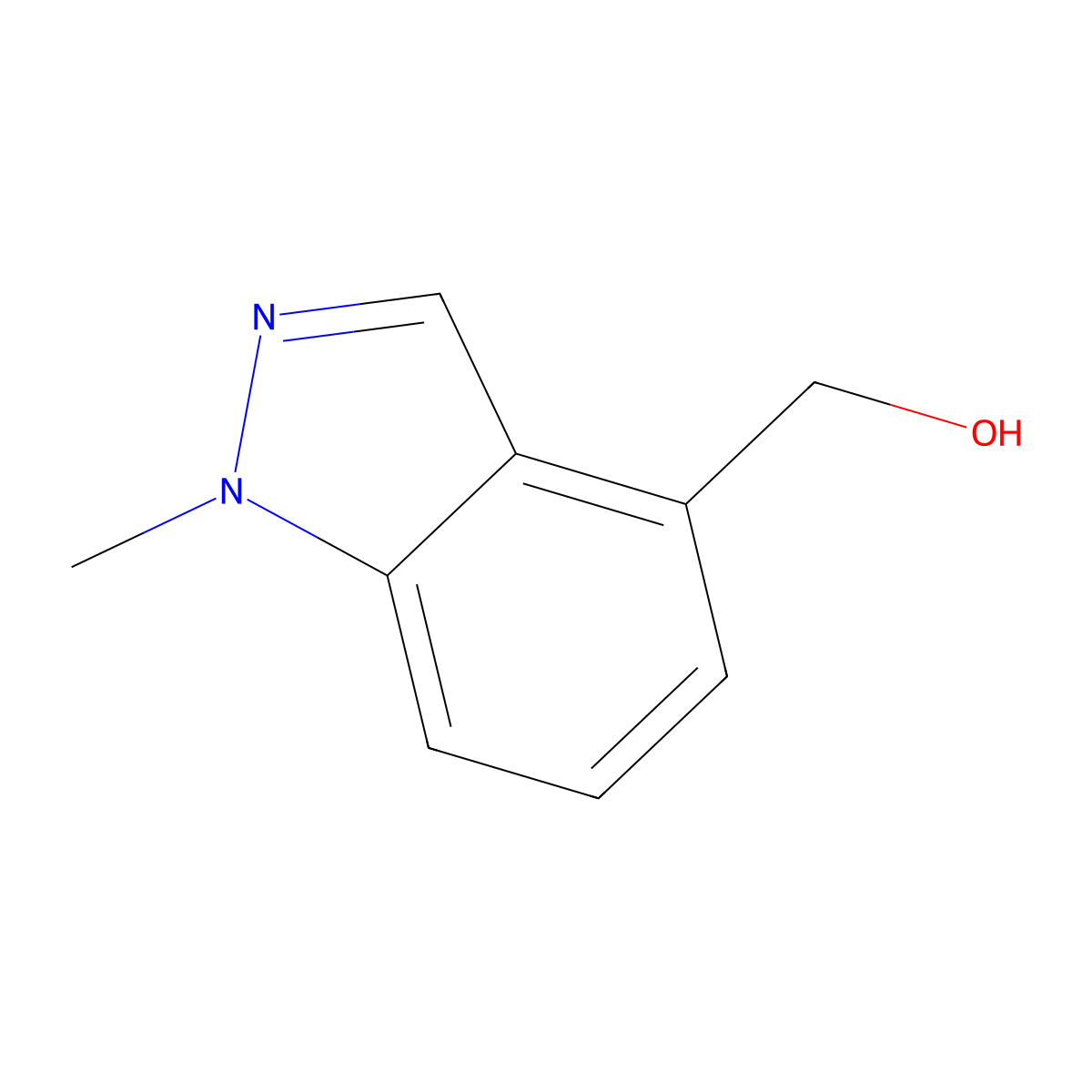 (1-Methyl-1H-indazol-4-YL)methanol molecular structure, CAS 1092961-12-0