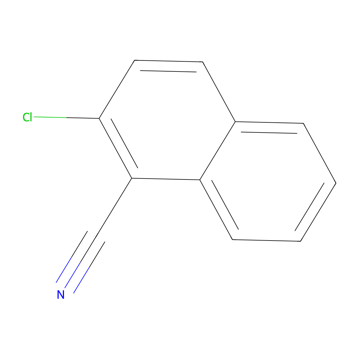 2-Chloronaphthalene-1-carbonitrile molecular structure, CAS 109297-28-1