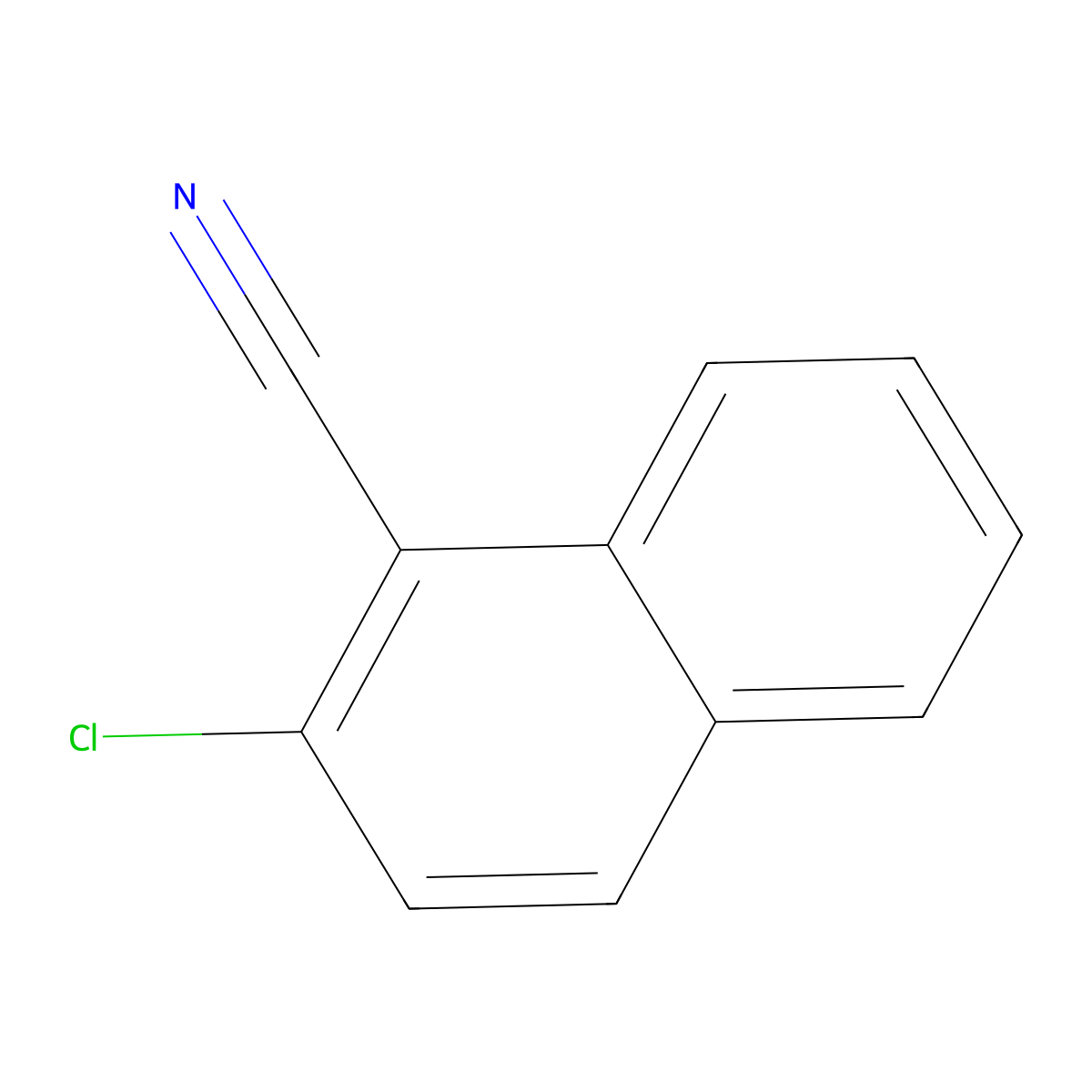 2-Chloronaphthalene-1-carbonitrile molecular structure, CAS 109297-28-1