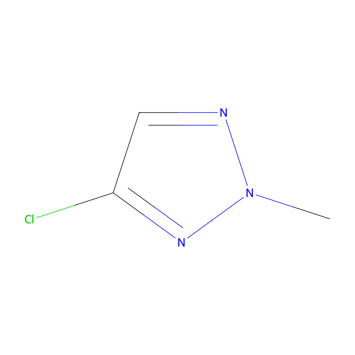 4-Chloro-2-methyl-2H-1,2,3-triazole molecular structure, CAS 109299-74-3