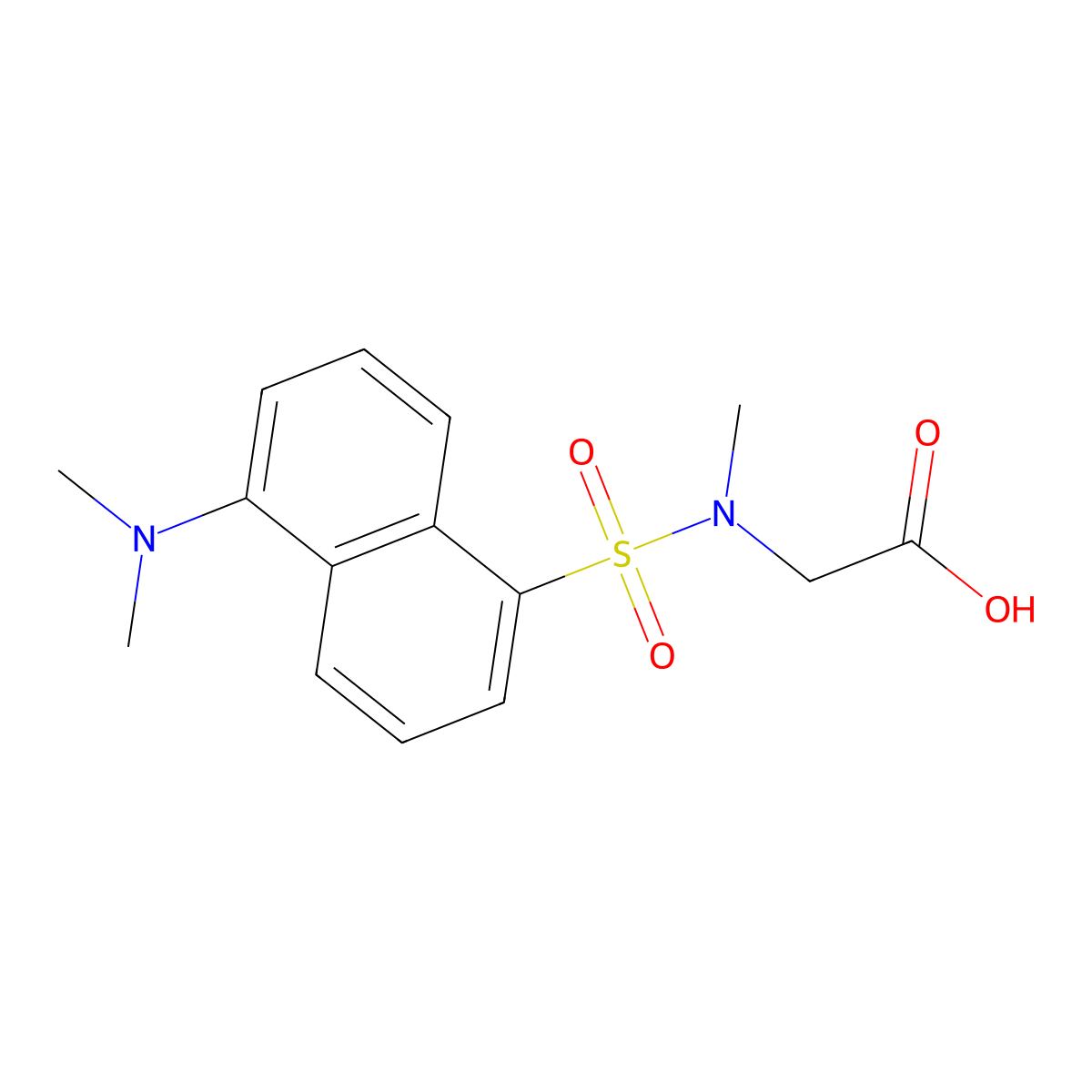 Dansylsarcosine molecular structure, CAS 1093-96-5