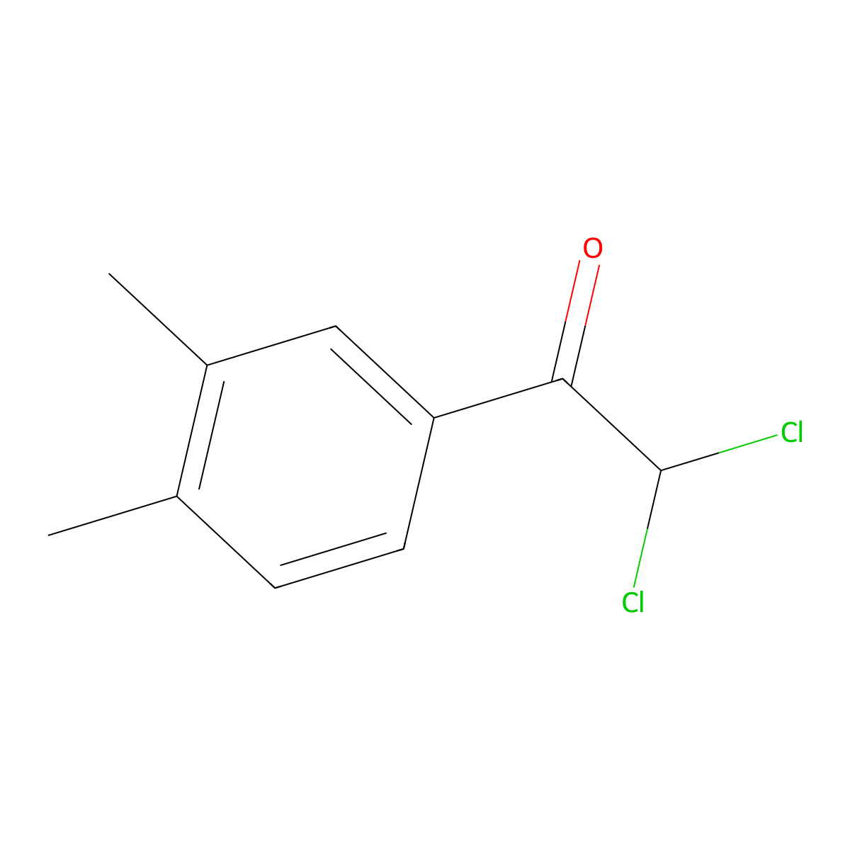 2,2-Dichloro-1-(3,4-dimethylphenyl)ethan-1-one molecular structure, CAS 109300-45-0