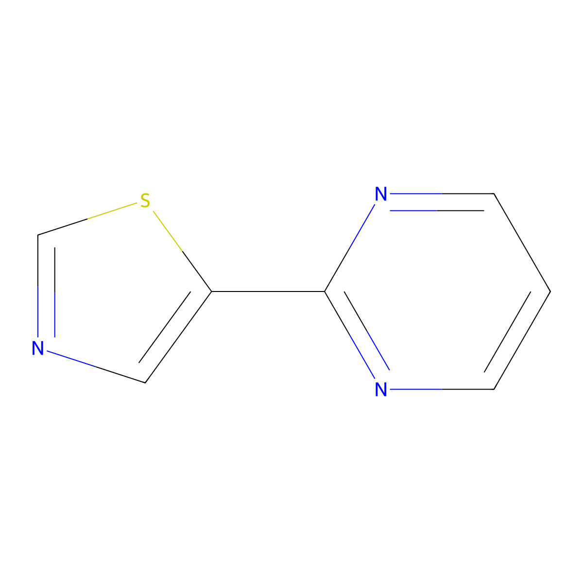 5-(Pyrimidin-2-yl)thiazole molecular structure, CAS 1093064-37-9