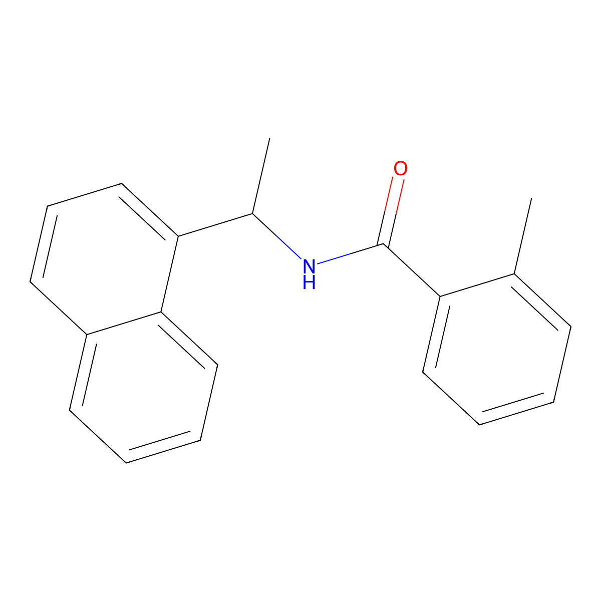 2-Methyl-N-[1-(1-naphthalenyl)ethyl]benzamide molecular structure, CAS 1093070-17-7