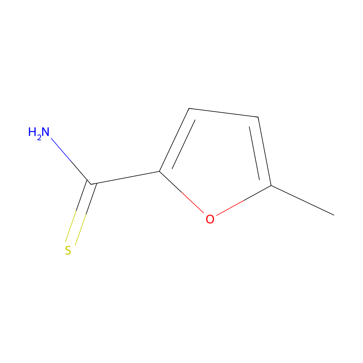 5-Methylfuran-2-carbothioamide molecular structure, CAS 1093076-67-5