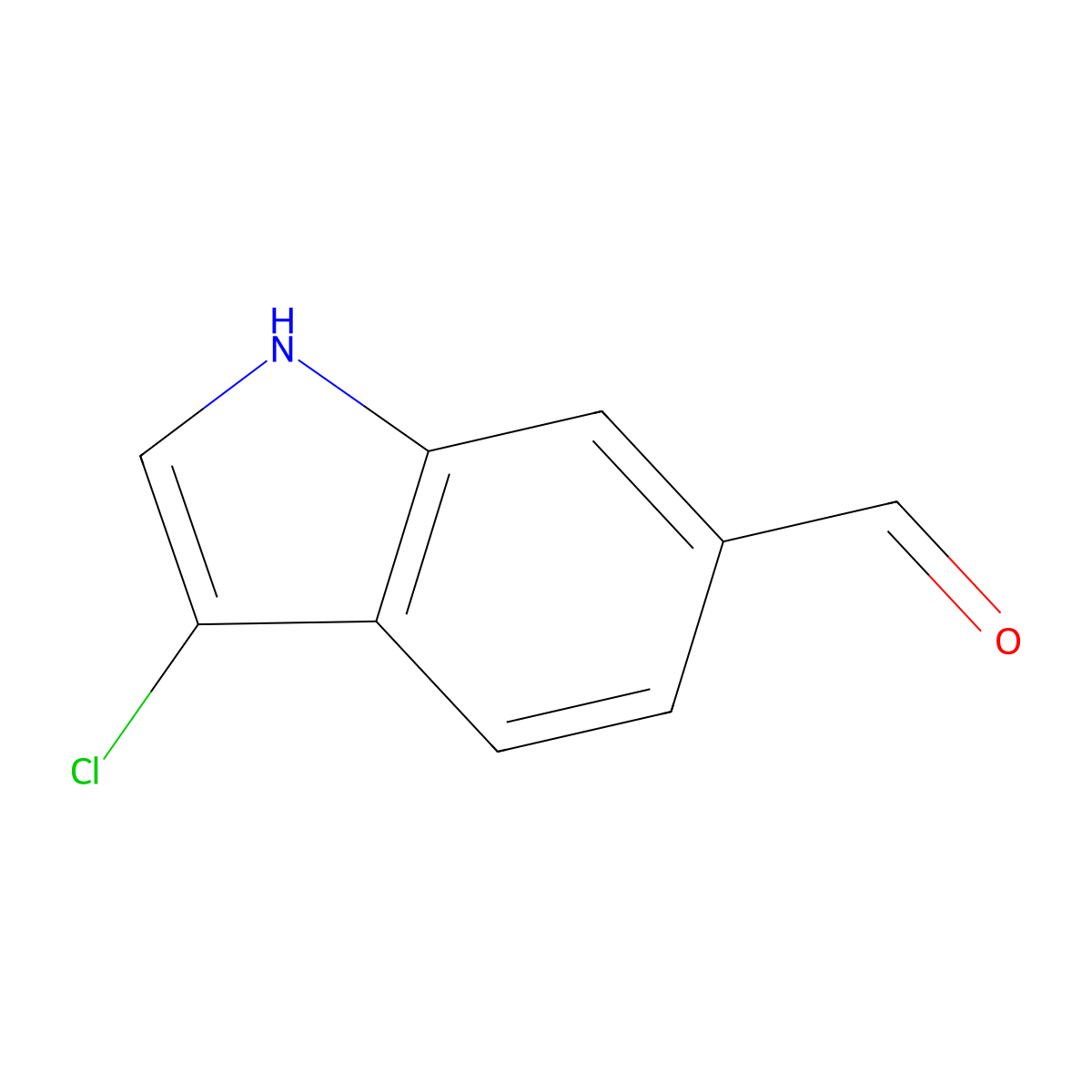 3-chloro-1H-indole-6-carbaldehyde molecular structure, CAS 1093091-12-3