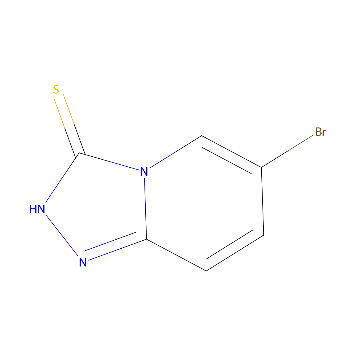 6-Bromo-[1,2,4]triazolo[4,3-a]pyridine-3-thiol molecular structure, CAS 1093092-64-8