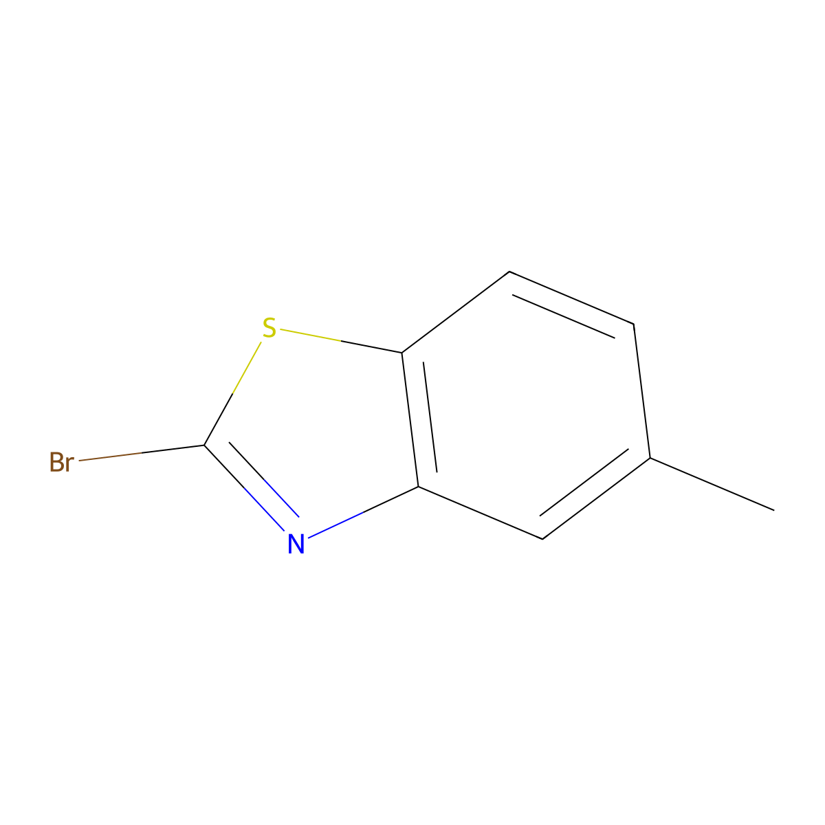 2-Bromo-5-methyl-1,3-benzothiazole molecular structure, CAS 1093107-11-9