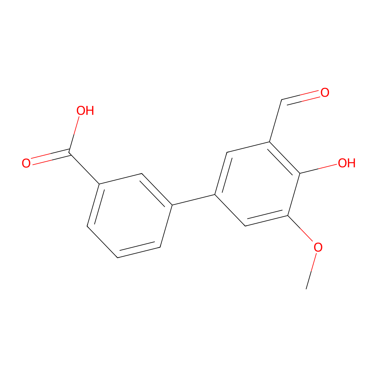 3'-Formyl-4'-hydroxy-5'-methoxybiphenyl-3-carboxylic acid molecular structure, CAS 1093118-24-1