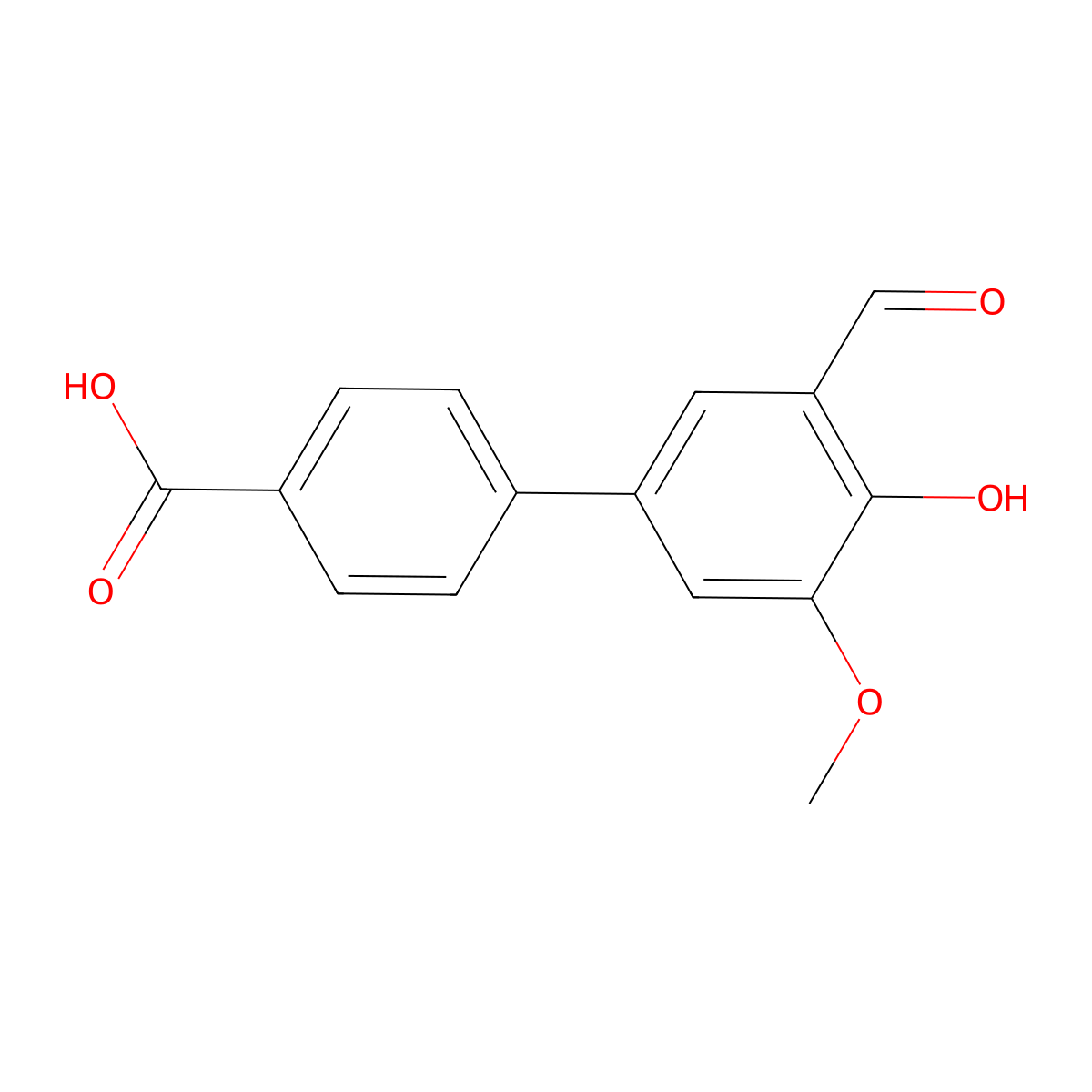 3'-Formyl-4'-hydroxy-5'-methoxy[1,1'-biphenyl]-4-carboxylic acid molecular structure, CAS 1093118-79-6