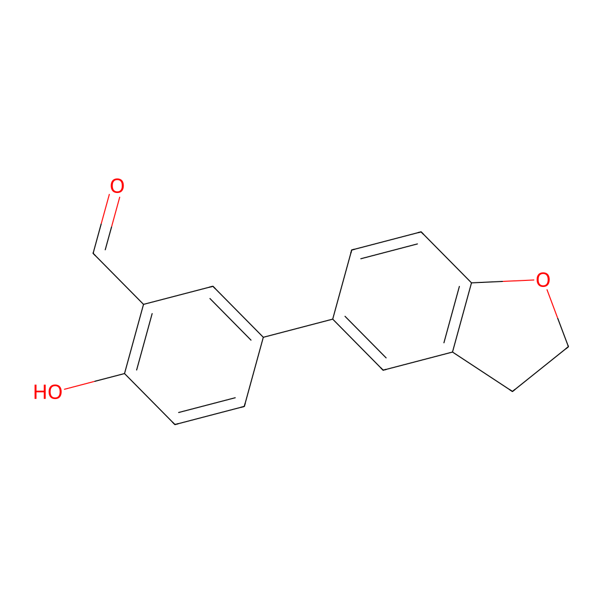 5-(2,3-Dihydro-5-benzofuranyl)-2-hydroxybenzaldehyde molecular structure, CAS 1093119-88-0