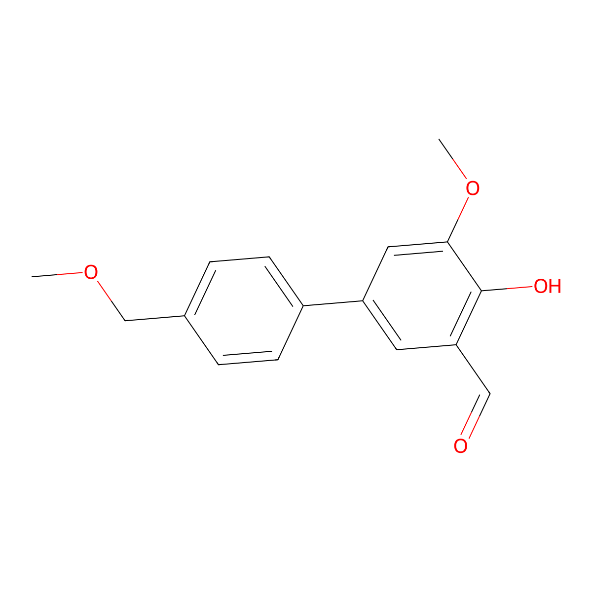 4-Hydroxy-5-methoxy-4'-(methoxymethyl)[1,1'-biphenyl]-3-carboxaldehyde molecular structure, CAS 1093120-25-2