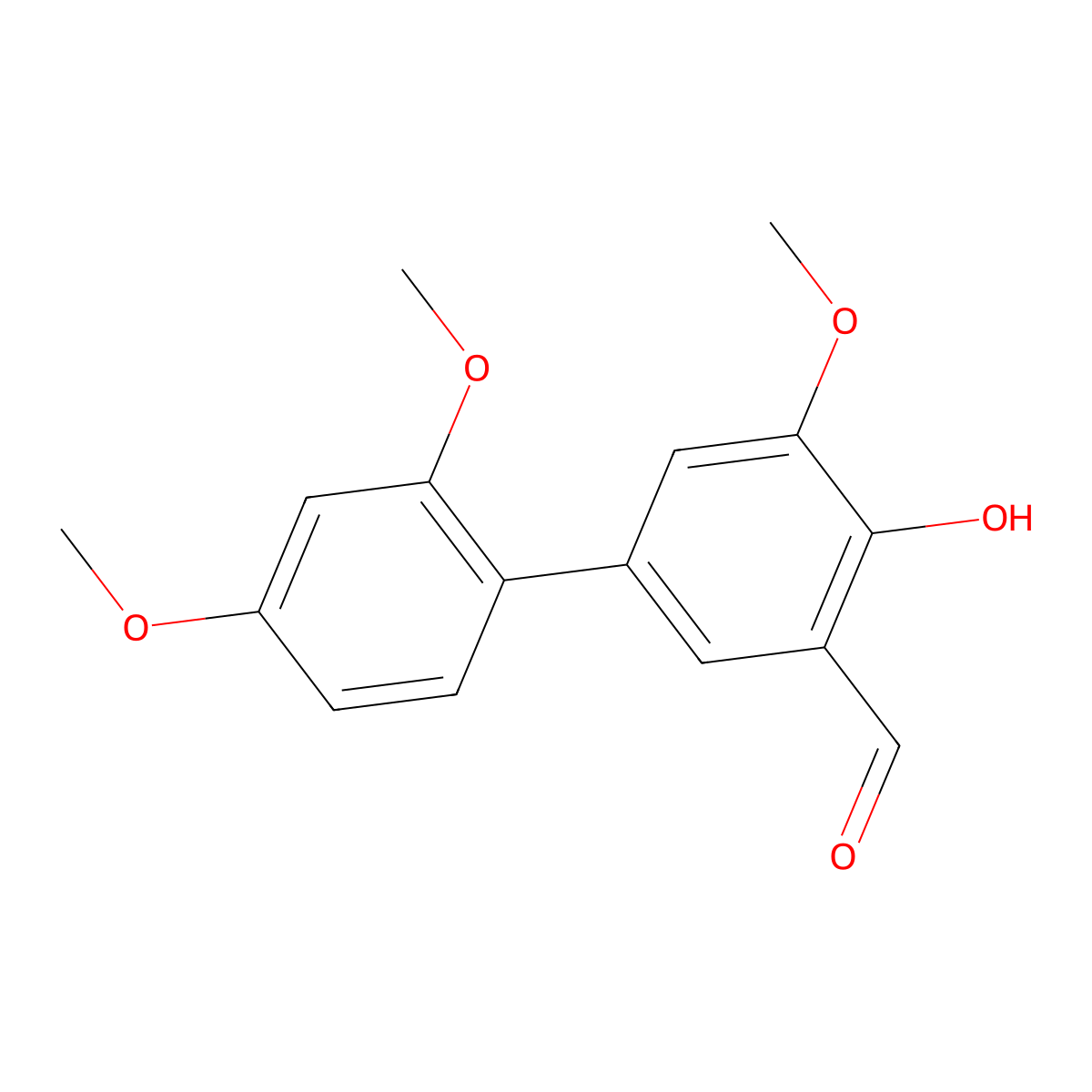 4-Hydroxy-2',4',5-trimethoxy[1,1'-biphenyl]-3-carboxaldehyde molecular structure, CAS 1093120-45-6