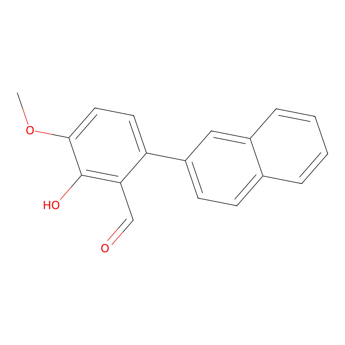 2-Hydroxy-3-methoxy-6-(2-naphthalenyl)benzaldehyde molecular structure, CAS 1093120-63-8