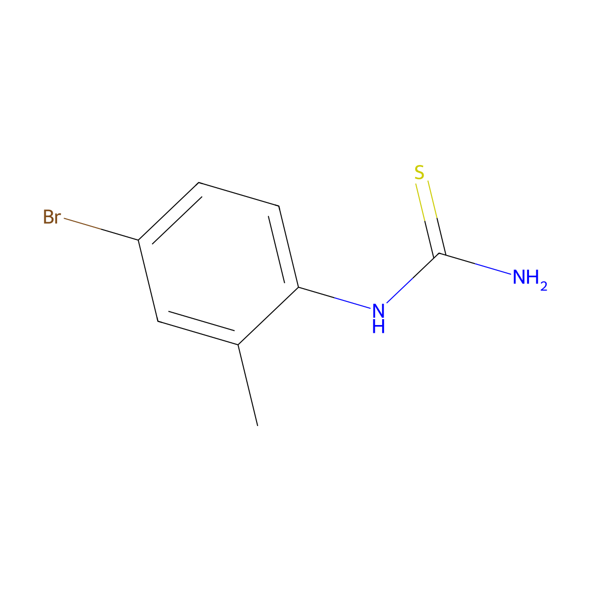 N-(4-Bromo-2-methylphenyl)thiourea molecular structure, CAS 109317-23-9