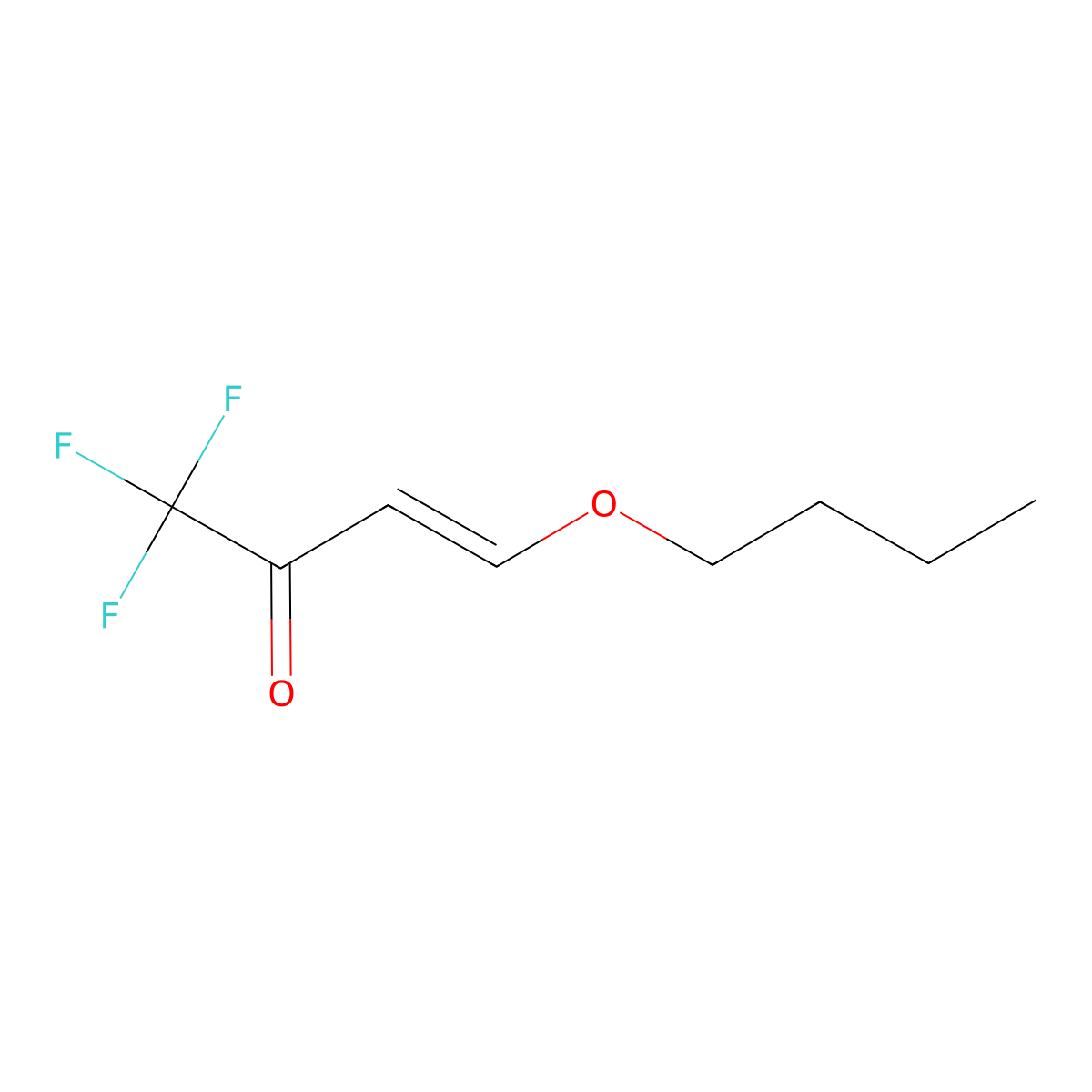 (3E)-4-butoxy-1,1,1-trifluorobut-3-en-2-one molecular structure, CAS 109317-78-4