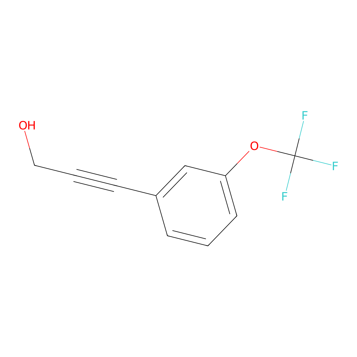 3-[3-(Trifluoromethoxy)phenyl]prop-2-yn-1-ol molecular structure, CAS 1093173-10-4