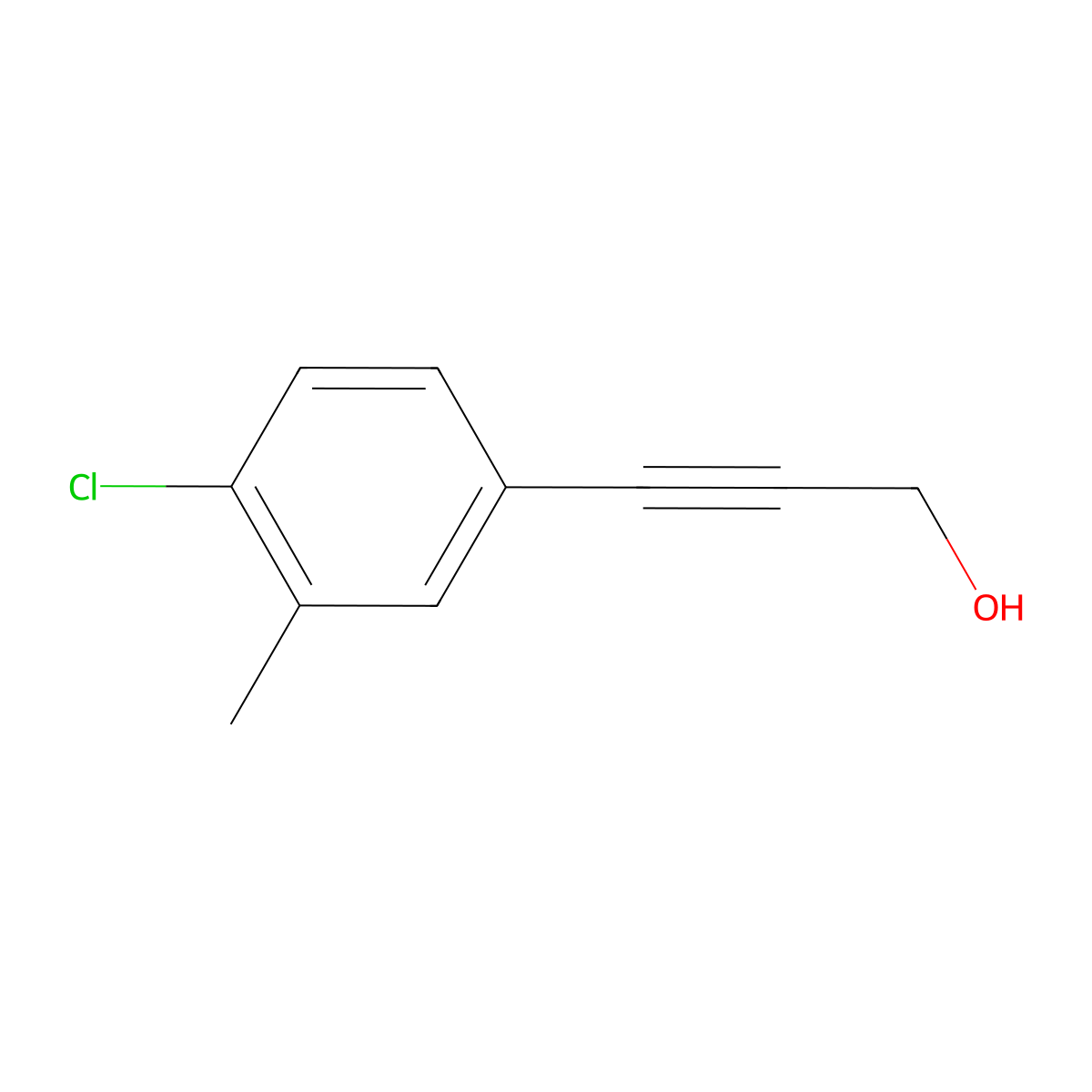 3-(4-Chloro-3-methylphenyl)-2-propyne-1-ol molecular structure, CAS 1093173-24-0