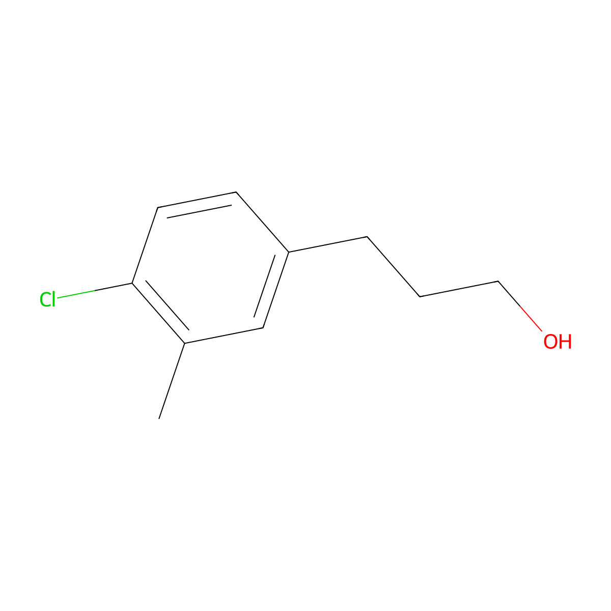 3-(4-Chloro-3-methyl-phenyl)-propan-1-ol molecular structure, CAS 1093173-25-1