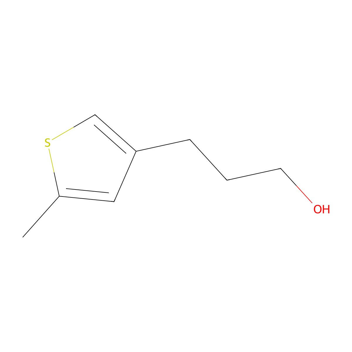 3-(5-Methylthiophen-3-yl)propan-1-ol molecular structure, CAS 1093173-57-9