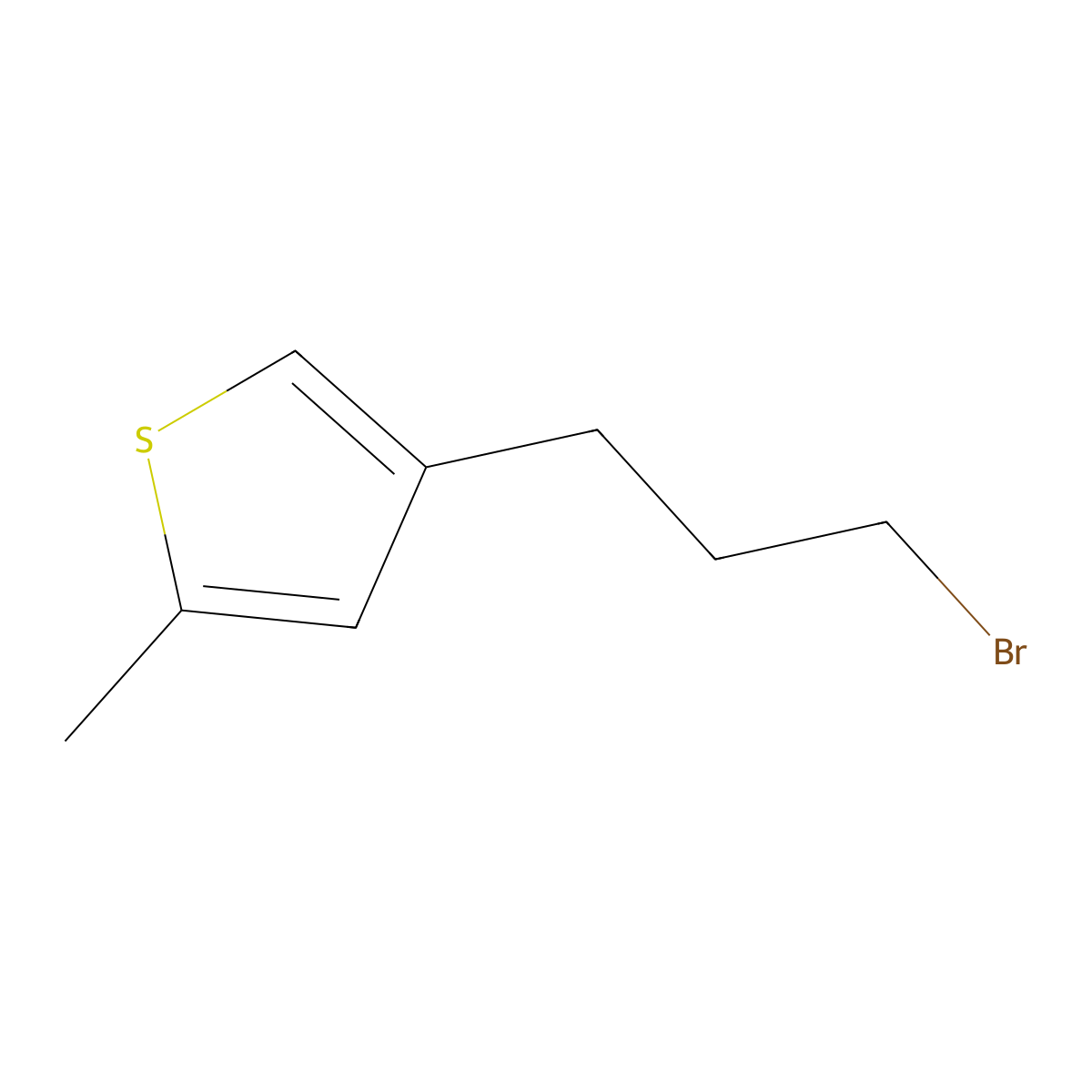 4-(3-Bromopropyl)-2-methylthiophene molecular structure, CAS 1093173-58-0