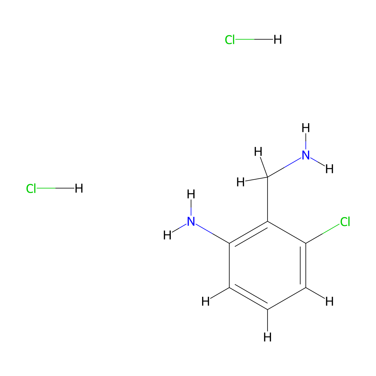 2-(Aminomethyl)-3-chloroaniline dihydrochloride molecular structure, CAS 109319-80-4