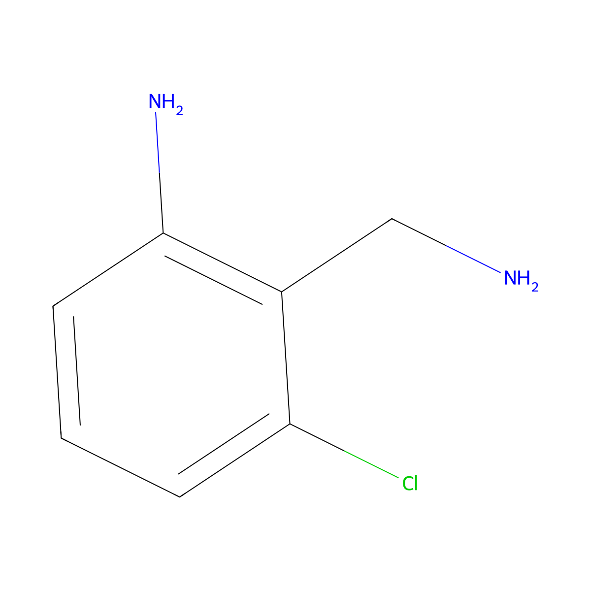 2-(Aminomethyl)-3-chloroaniline molecular structure, CAS 109319-83-7